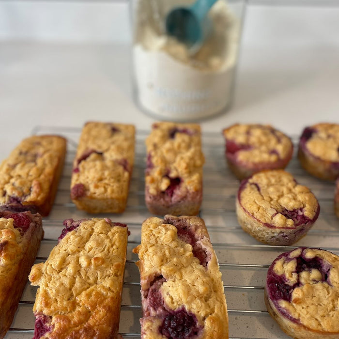 Baked Protein Oat & Berry Bars