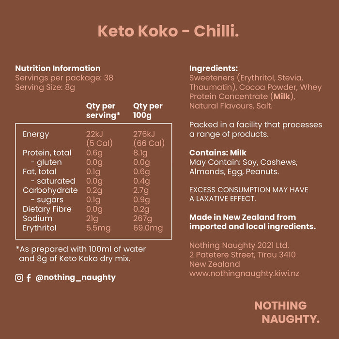 Keto Koko Hot Chocolate Mix 300g