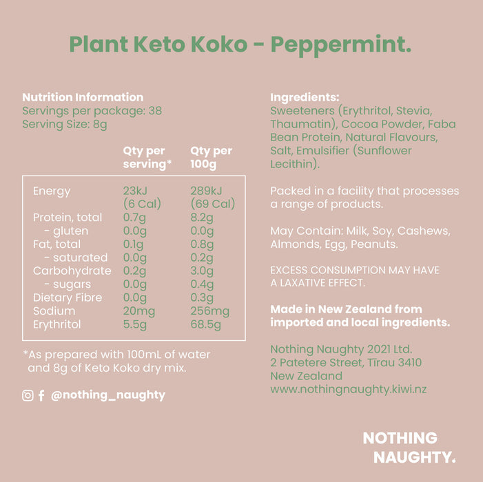 Plant-Based Keto Koko Hot Chocolate Mix 300g