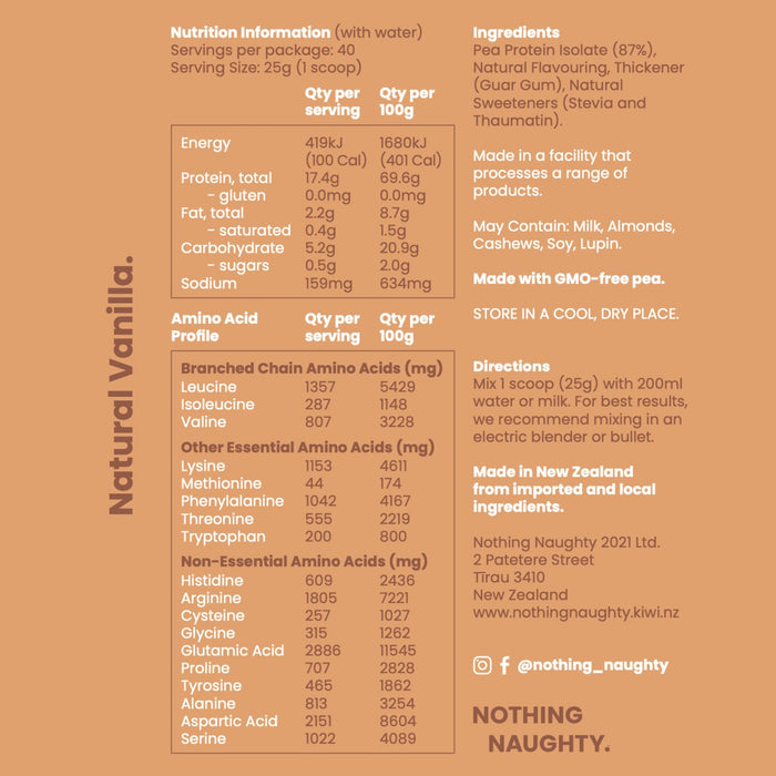 Pea Protein - 1kg Refill Bag