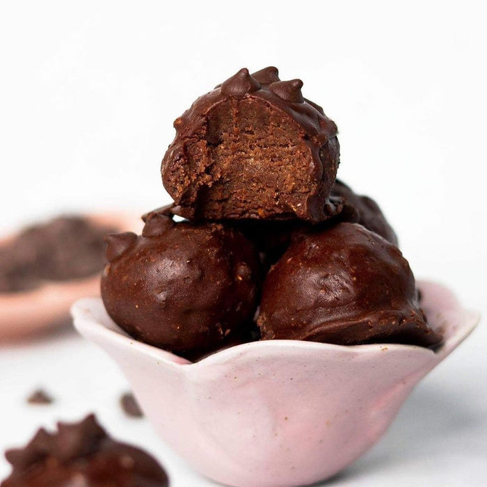 Chocolate Fudge Vegan Protein Balls