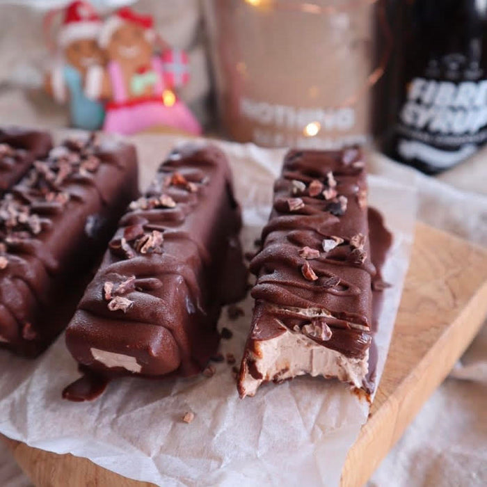 Merry Christmas Choc-Peppermint Protein Ice Cream Bars