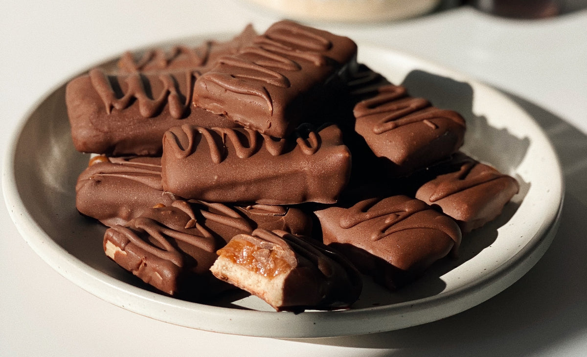 Twix Style Protein Chocolate Bars — Nothing Naughty