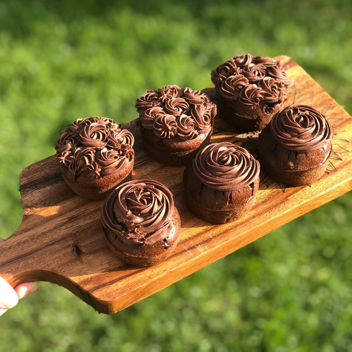 Greek Yoghurt Chocolate Cupcakes With Chocolate Frosting 🍫