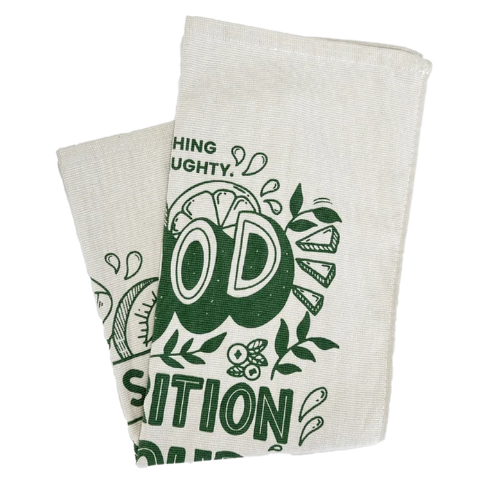 "Good Nutrition Is Our Mission" Cotton Tea Towel