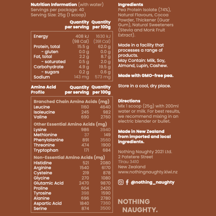 Pea Protein - 1kg Refill Bag