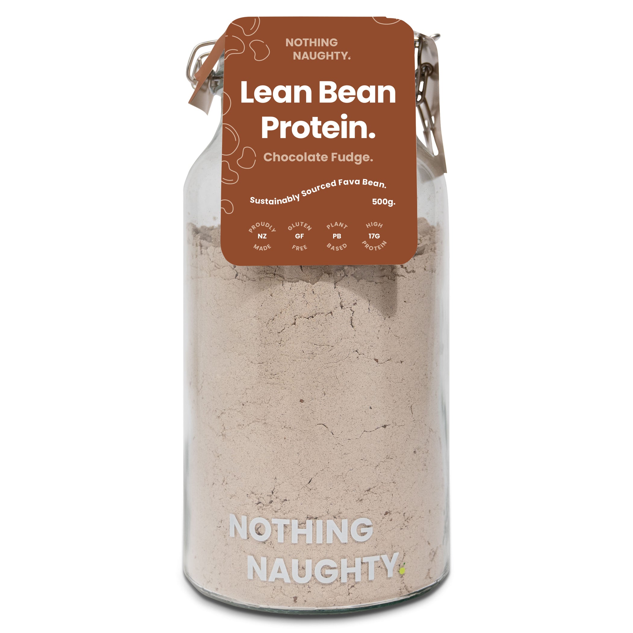 Lean Bean Plant Protein 500g Jar - Vanilla Bean, Chocolate Fudge, Mixed ...
