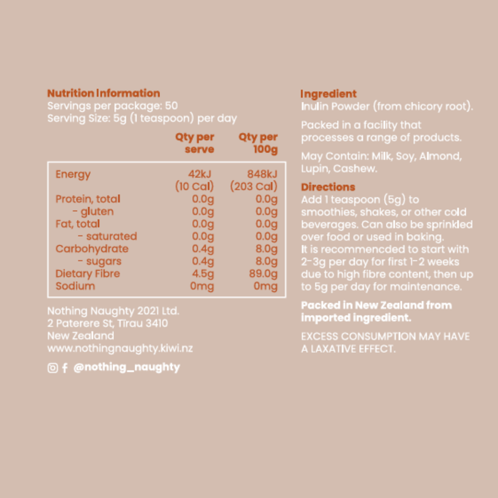 Inulin Prebiotic Fibre 250g
