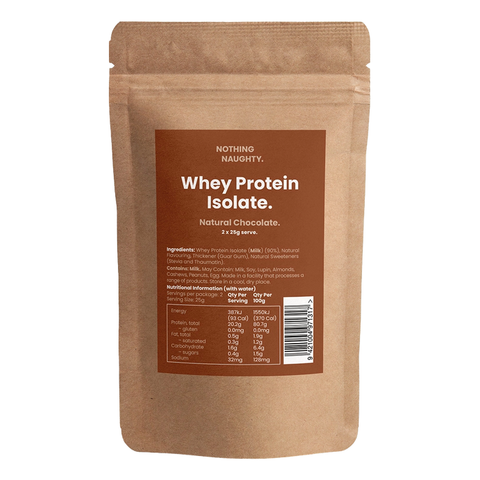Whey Protein Isolate Sample Sachet - 2 x 25g Servings