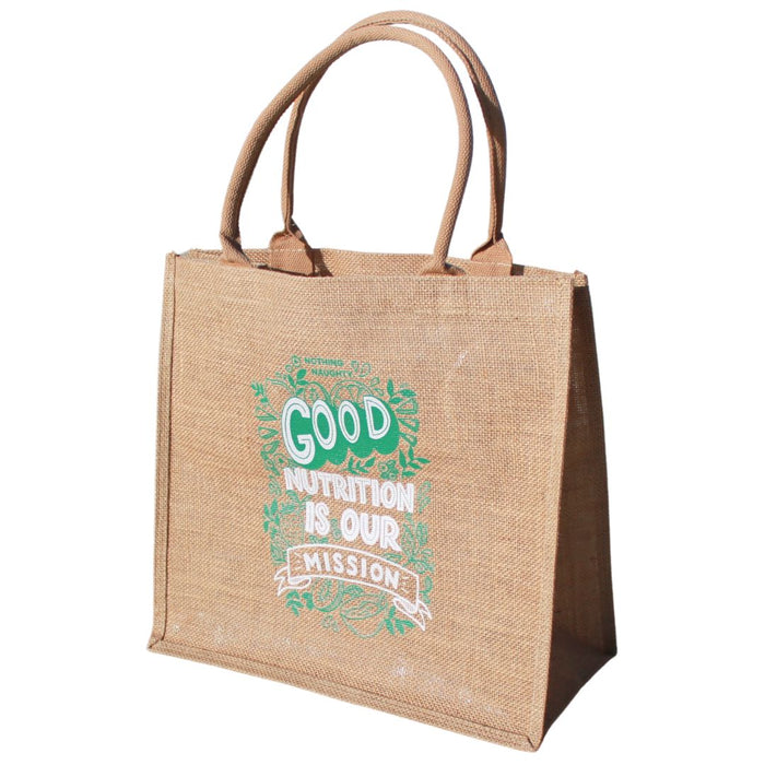 "Good Nutrition Is Our Mission" Tote Bag