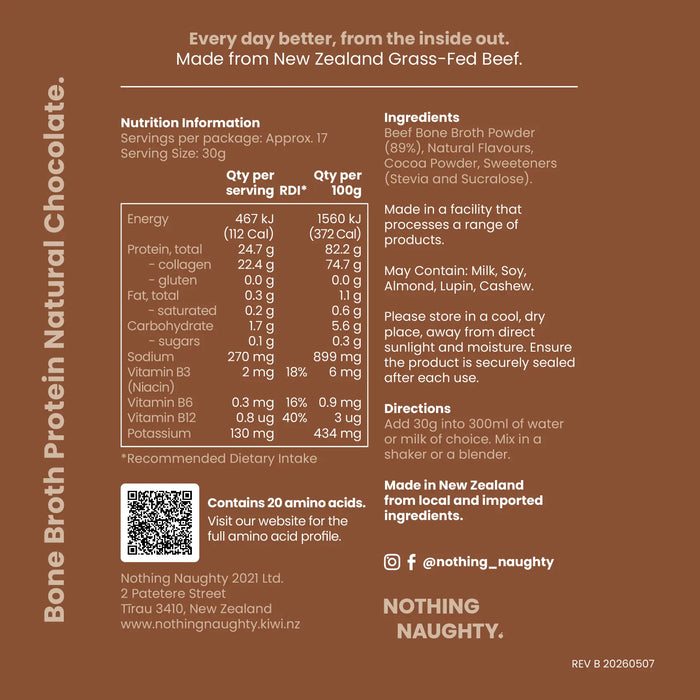 Bone Broth Protein Powder - 500g Jar