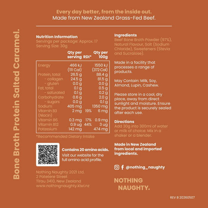Bone Broth Protein Powder - 500g Jar