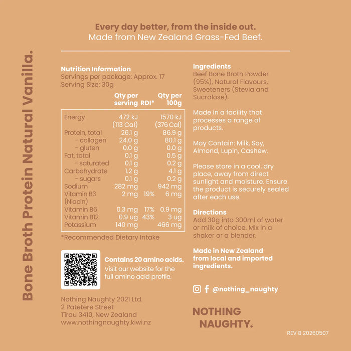 Bone Broth Protein Powder - 500g Jar