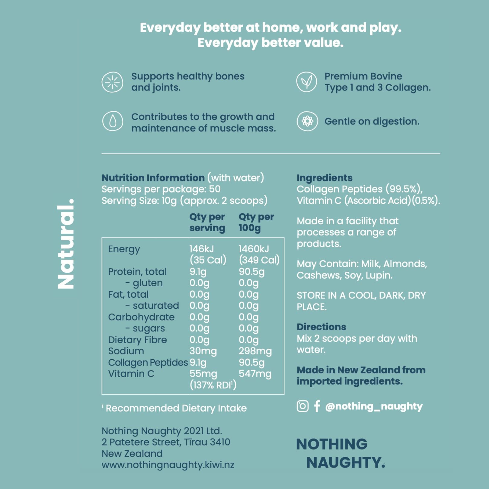 Nutrition – Natural + Vitamin C