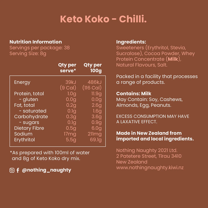Keto Koko Hot Chocolate Mix 300g
