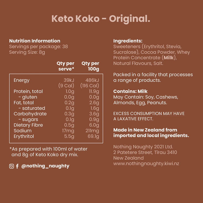 Keto Koko Hot Chocolate Mix 300g