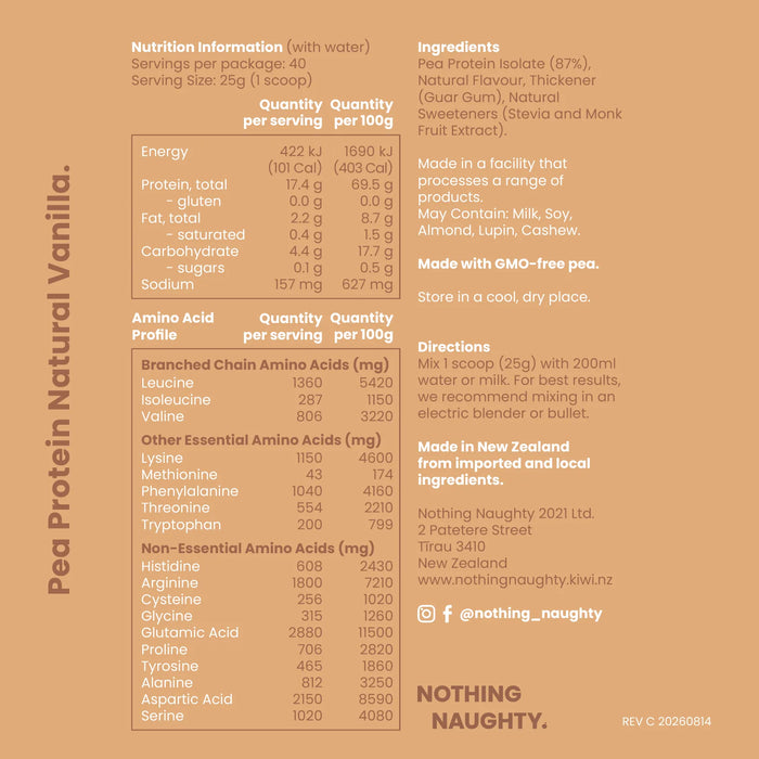 Pea Protein - 1kg Refill Bag