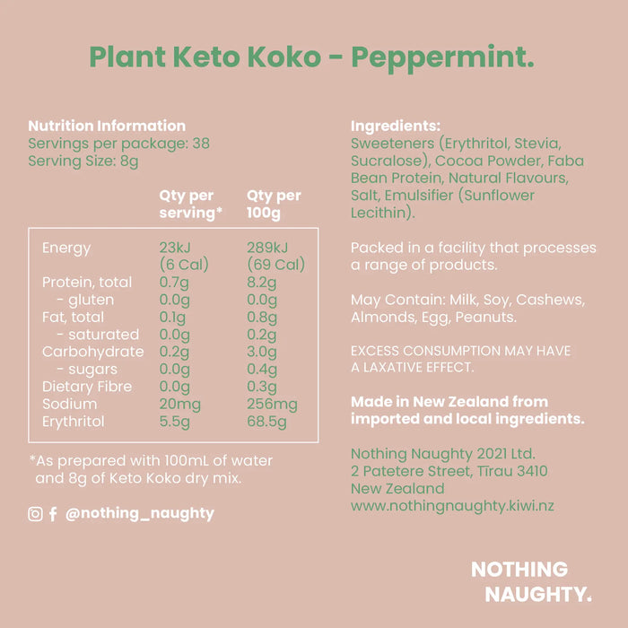 Plant-Based Keto Koko Hot Chocolate Mix 300g