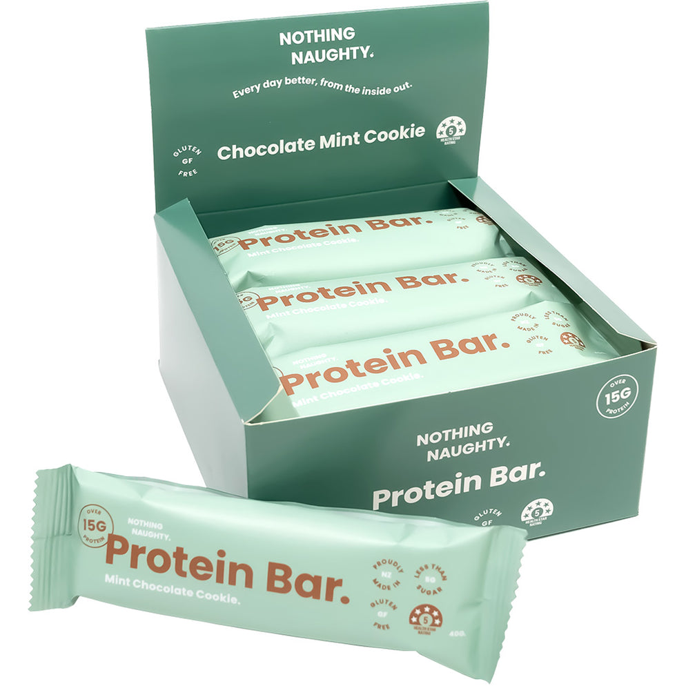 Nothing Naughty Protein Bars Box of 12 x 40g Bars Pineapple, Lime