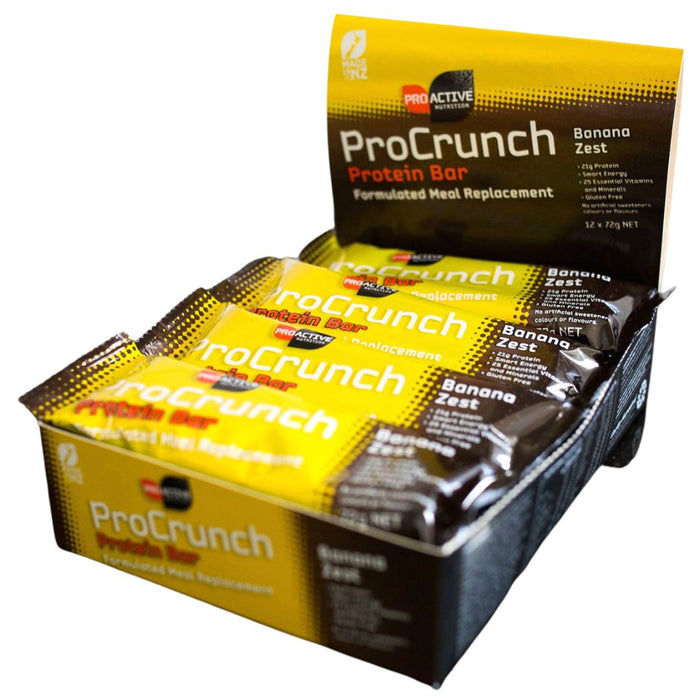 ProCrunch Formulated Meal Replacement Protein Bars - Box of 12