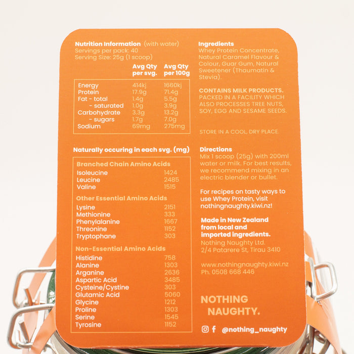 NZ Whey Protein - 1kg Refill Bag