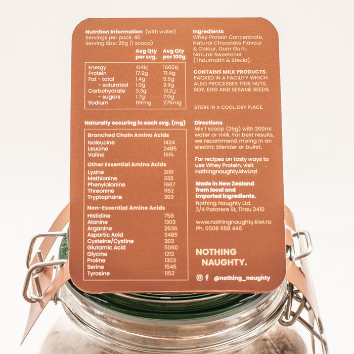 NZ Whey Protein - 1kg Refill Bag