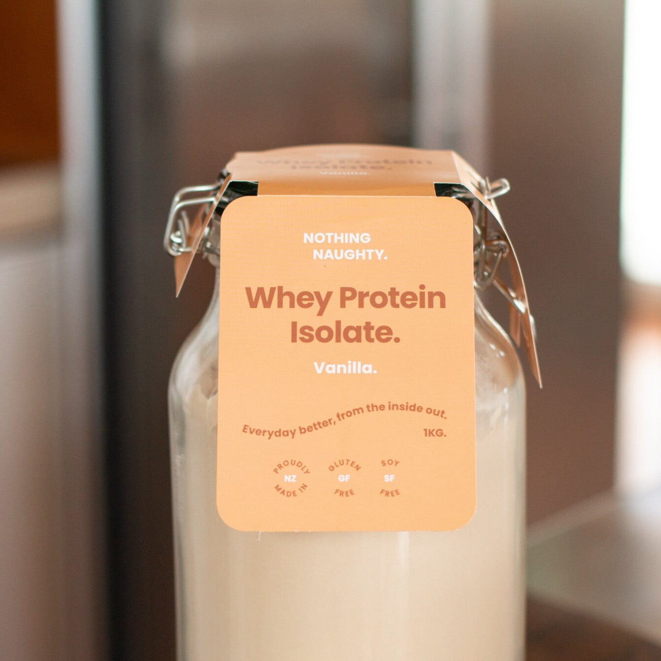 NZ Whey Protein Isolate 1kg Jar - Vanilla & Chocolate | Nothing Naughty